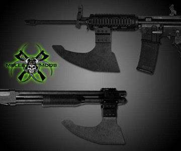 Firearm-Mounted Axe Heads Firearm-Mounted Axe Heads