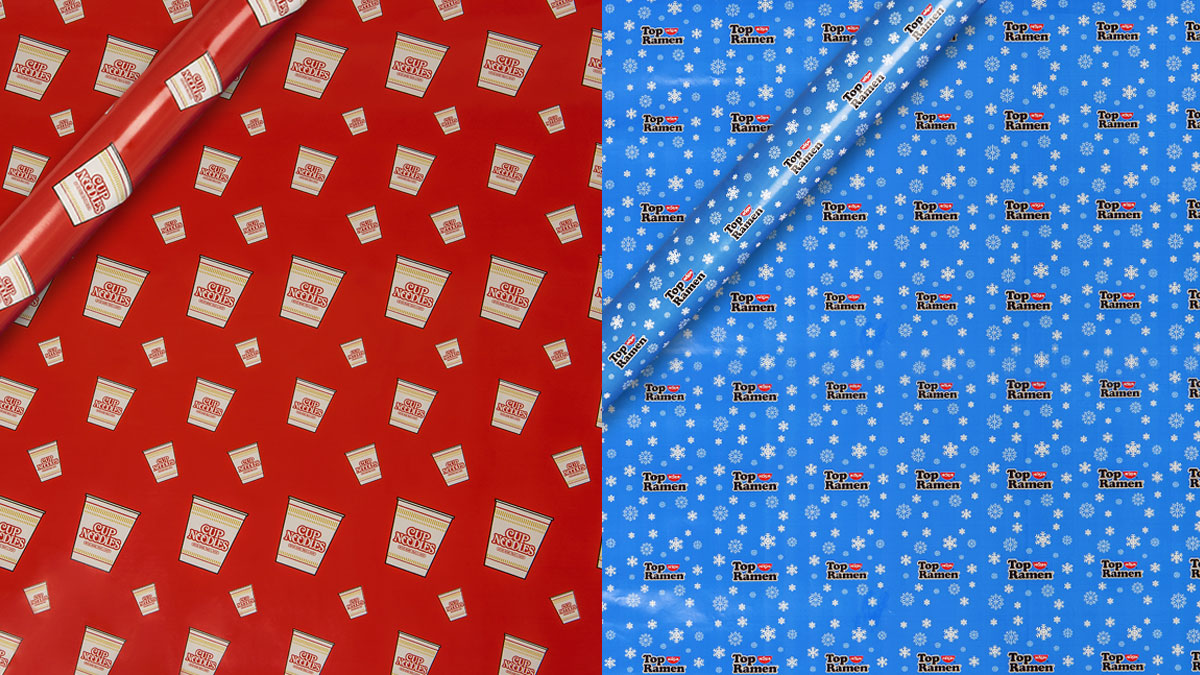 Cup Noodles & Top Ramen Wrapping Paper Cup Noodles & Top Ramen Wrapping Paper