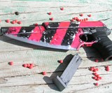 Zombie Stopper Gun Blade - Pink & Black Striped