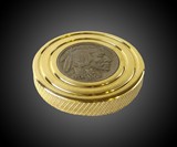 FlatTop Brass Buffalo Nickel Spinning Top