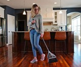 Vabroom 2-in-1 Sweeper with Built-in Vacuum
