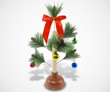 Christmas Tree Toilet Plunger Christmas Tree Toilet Plunger