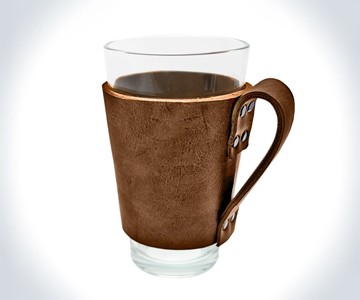Leather Pint Sleeve with Handle Leather Pint Sleeve with Handle