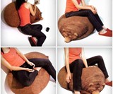 Big Sleeping Grizzly Bear Bean Bag