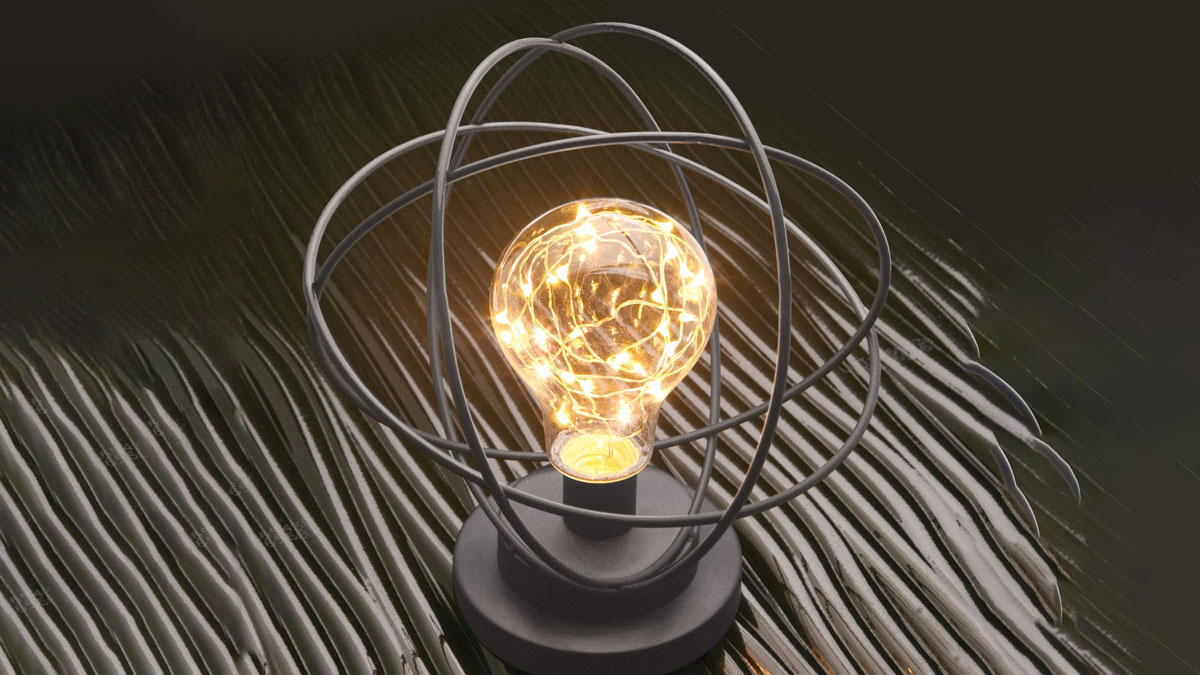 Atomic Age LED Metal Desk Lamp
