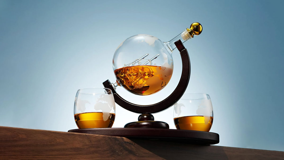 Ship in a Globe Whiskey Decanter Ship in a Globe Whiskey Decanter