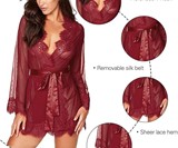 Women's Lace Kimono Robe