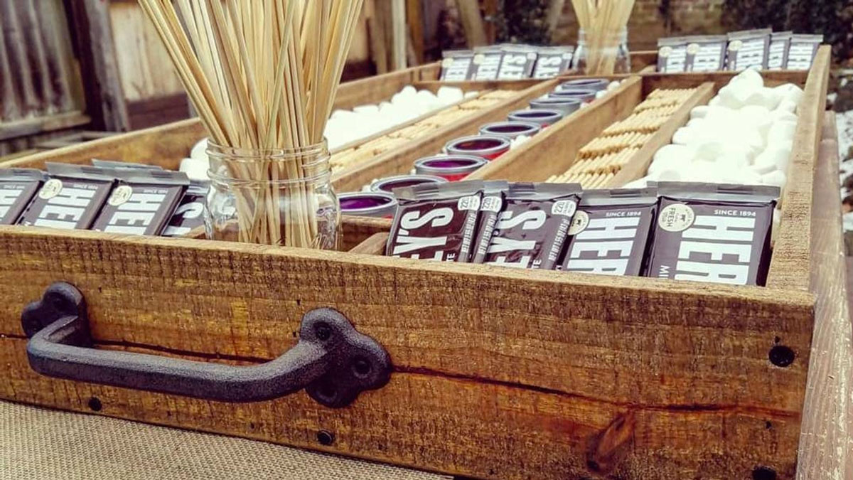 Giant Wood S'mores Station Giant Wood S'mores Station