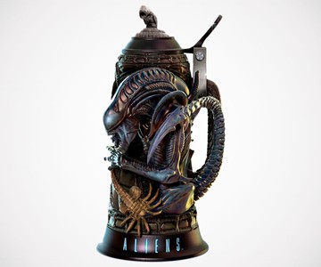 Aliens Four Stages of Fear Beer Stein Aliens Four Stages of Fear Beer Stein