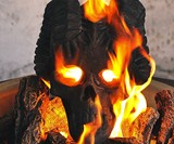 Demon Fireplace & Fire Pit Skull