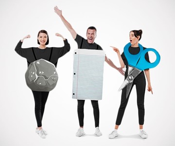 Rock Paper Scissors Group Costume Rock Paper Scissors Group Costume