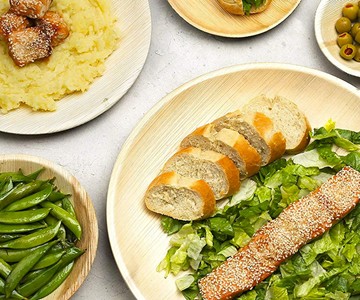 Palm Leaf Compostable Disposable Plates & Bowls Palm Leaf Compostable Disposable Plates & Bowls