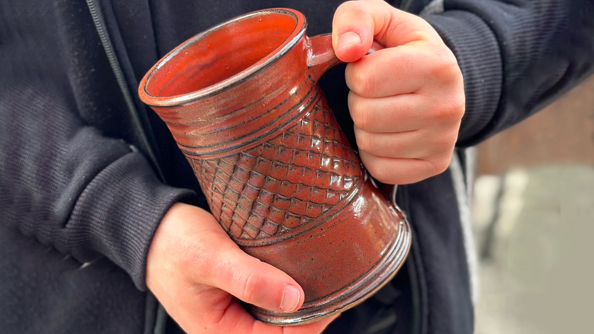 Handmade Dragon Scale Tankard Handmade Dragon Scale Tankard