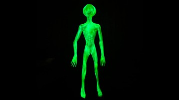 Area 51 5-Foot Glow-in-the-Dark Alien Statue