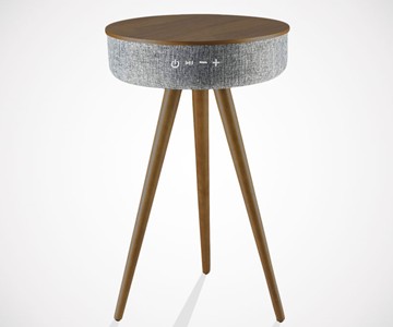 Qi Wireless Charging Table with 360 Bluetooth Speaker