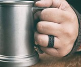 Manly Bands Nylon & Carbon Monomer Wedding Bands
