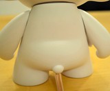 Munny Doll Speaker - Back View with wire Emanating from Butt