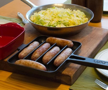 UPAN Cast Iron Sausage Pan UPAN Cast Iron Sausage Pan