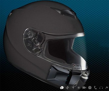 NUVIZ HUD for Motorcycle Helmets