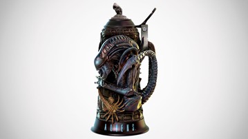 Aliens Four Stages of Fear Beer Stein Aliens Four Stages of Fear Beer Stein