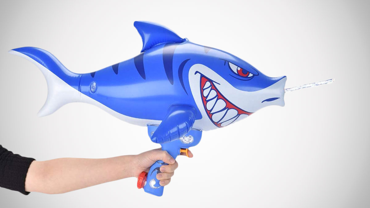 Inflatable Shark Squirt Gun