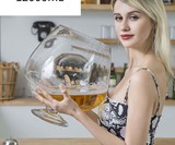 Giant Crystal Glass Brandy Snifters
