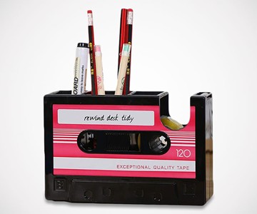 Cassette Tape Dispenser & Desk Organizer