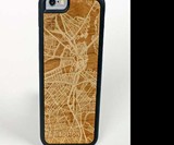 City Map Wooden iPhone Cases