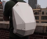 Solid Gray Hardshell Backpack