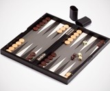 Carbon Fiber Folding Chess, Checkers & Backgammon Set