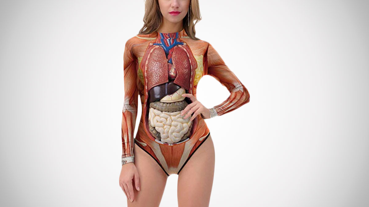 Internal Organs Rash Guard Swimsuit Internal Organs Rash Guard Swimsuit