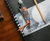 Romance of Men Illusion Damascus Folding Pocket Knife