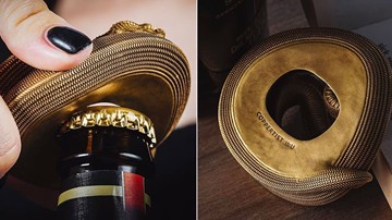 Coiled Snake Bottle Opener