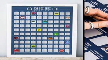 100 Box Sets Bucket List Scratch-Off Poster 100 Box Sets Bucket List Scratch-Off Poster