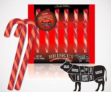 Brisket Candy Canes Brisket Candy Canes
