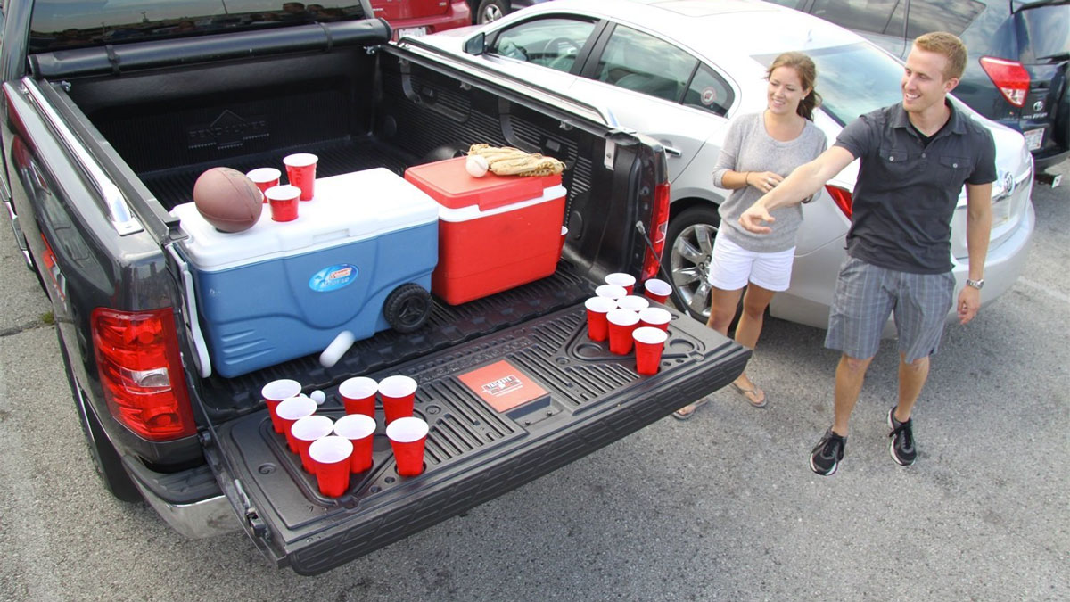 Truck Tailgate Beer Pong Table Truck Tailgate Beer Pong Table