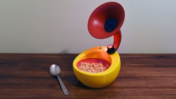 Snap Crack & Pop Amplifier Cereal Bowl Snap Crack & Pop Amplifier Cereal Bowl