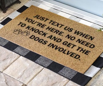 Just Text Us Doormat Just Text Us Doormat