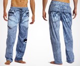 Men's Faux Denim Pajama Pants