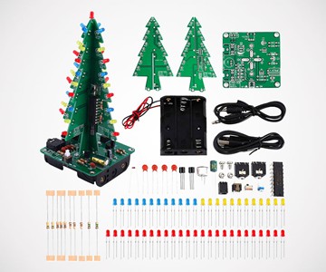3D Christmas Tree DIY Soldering Practice Kit 3D Christmas Tree DIY Soldering Practice Kit