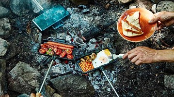 Uno Casa Double Pie Iron Campfire Cooker Uno Casa Double Pie Iron Campfire Cooker