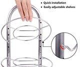 Height Adjustable Pot & Pan Organizer Rack