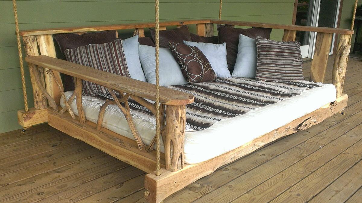 Rustic Porch Swing Bed Rustic Porch Swing Bed