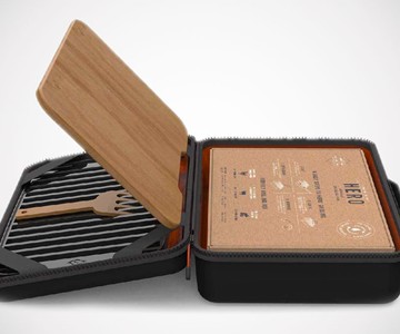 Fire & Flavor HERO Portable Charcoal Grilling System Fire & Flavor HERO Portable Charcoal Grilling System