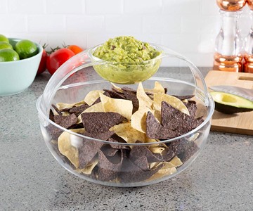 Shatter-Resistant Chip & Dip Bowl