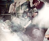 Hunting Zombies in a Shopping Mall
