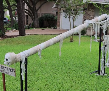 DIY Halloween Candy Slide
