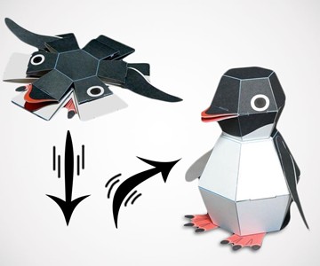 Penguin Bomb Pop-Up Paper Craft Kit Penguin Bomb Pop-Up Paper Craft Kit