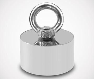 1,000-Pound Pull Force Fishing Magnet 1,000-Pound Pull Force Fishing Magnet