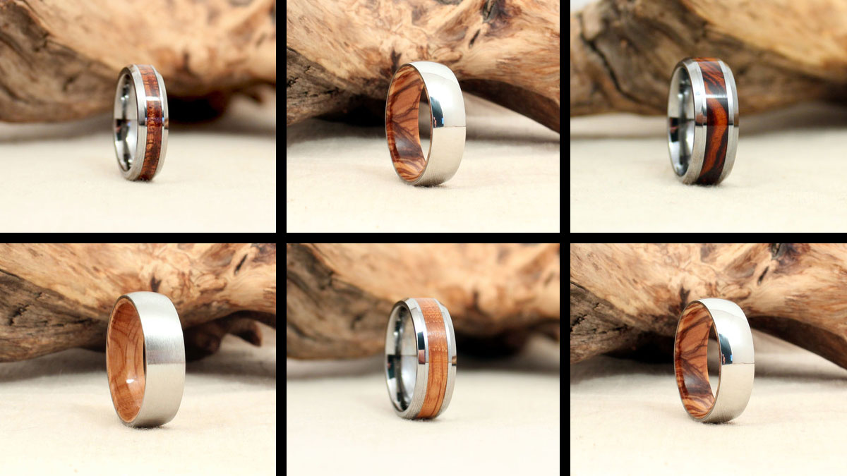 Wedgewood Rings Wood-Lined Ring Wedgewood Rings Wood-Lined Ring